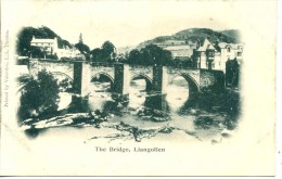 CLWYD - LLANGOLLEN - THE BRIDGE - EARLY UNDIVIDED BACK Clw263 - Denbighshire
