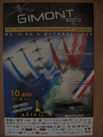 Affiche Rencontres Aéronautiques Et Spatiales Gimont 2014 - Plakate & Offsets