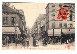 CPA (75) Tout Paris : Rue Rampenneau Au Bd De Belleville - Arrondissement: 20