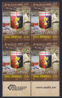 2013 SAN MARINO "120 ANNI DEL GENOA CALCIO" QUARTINA ANNULLO GIORNO EMISSIONE - Used Stamps