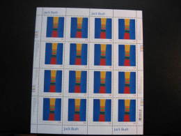 F09-17  SC# 2321   Feuille De 16,  Art Canada Jack Bush;  Sheet Of 16;  2009 - Full Sheets & Multiples