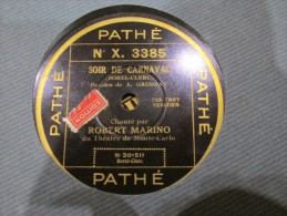 78 Tours SOIR DE CARNAVAL / LES LARMES DE PIERROT  - Robert Marino - 78 Rpm - Gramophone Records