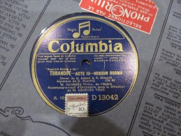 78 Tours Turandot - G Thill  - Columbia D 13042 - 78 G - Dischi Per Fonografi