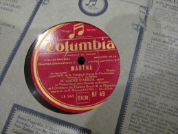 78 Tours Maitre Pathelin - Martha - Columbia Rf49 - 78 Rpm - Schellackplatten