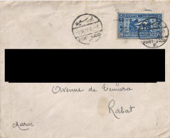 Lettre De Port Said Pour Le Maroc. (Voir Commentaires) - Storia Postale