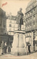 Paris  -ref-B175  -  Statue De Beaumarchais - Statues - Publicite Maggii - Publicites - Carte Bon Etat - - Statues