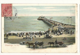 Cp, Angleterre, Hastings, The Pier, Voyagée 1911 - Hastings