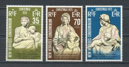 HEBRIDES 1975 N° 421/423 ** Neufs = MNH  Superbes Cote 5 € Noël Christmas Sculptures Michel Ange Madone Pitti Bruges - Neufs