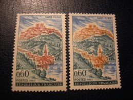 N°1392 Variété Couleur Ocre Au Lieu De Brun-rouge - Used Stamps