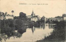 Depts Div-mayenne- V23- Ambrieres - La Varenne - Eglise Du 11eme Siecle  - Carte Bon Etat  - - Ambrieres Les Vallees
