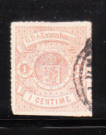 Luxembourg 1865-74 Coat Of Arms 1c Used - 1859-1880 Wappen & Heraldik