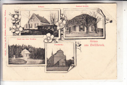 4426 VREDEN - ZWILLBROCK, Gruss Aus.., Zollamt / Grenze, Gasthof Reirink, Pfarrkirche, Drostler, 1909 - Vreden