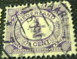 Netherlands 1898 Numeral 0.5c - Used - Oblitérés