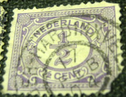 Netherlands 1898 Numeral 0.5c - Used - Oblitérés