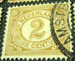 Netherlands 1898 Numeral 2c - Used - Oblitérés