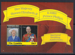 D0153 GAMBIA 2007, SG MS5026  Diamond Wedding Anniversary Of Queen Elizabeth 2nd,  MNH - Gambia (1965-...)