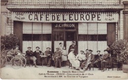 Ecommoy (72) Route Du Mans à Tours Café De L'Europe   CPA Non Circulée - Ecommoy