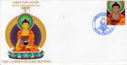 BHUTAN 2014- FDC- BUDDHA - Bouddhisme-Buddhismus - Bhutan