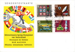 RDA. Carte Ayant Circulé En 1966. Equitation/Cheval. - Springconcours