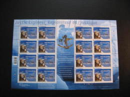 F09-35 SC# 2337  Feuille De 16, Explorateur Artique R. A. Bartlett Artic Explorer; Sheet Of 16;  2009 - Hojas Completas