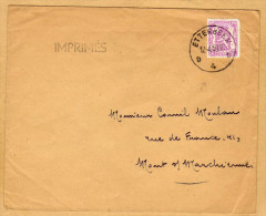 Enveloppe Cover Brief Imprimé 422 Etterbeek à Mont Sur Marchienne - Covers & Documents