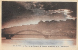 Lyon - Pont De La Boucle Sur Le Rhône Et Les Côteaux De La Croix-Rousse Au Clair De Lune - Edition G. Artaud - Lyon 6