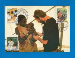 Vereinigte Nationen 1988  Maxi Card , International Volunteers Day - 6. 5. 1988 -2 Scan - - Emisiones Comunes New York/Ginebra/Vienna