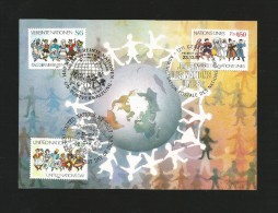 Vereinigte Nationen 1987  Maxi Card , United Day - 23.10.1987 -2 Scan - - New York/Geneva/Vienna Joint Issues