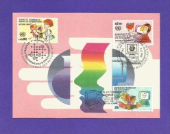 Vereinigte Nationen 1992  Maxi Card , Science Et Technique Au Service - 02.10.1992 -2 Scan - - Emisiones Comunes New York/Ginebra/Vienna