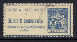 FRANCE- Téléphone N°24- Oblitération Légère - Télégraphes Et Téléphones