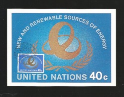 Vereinigte Nationen 1981 Maxi Card , New And Renewable Sources Of Energy - May 29.1981 -2 Scan - - Cartes-maximum