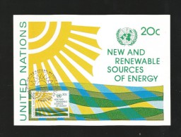 Vereinigte Nationen 1981 Maxi Card , New And Renewable Sources Of Energy - May 29.1981 -2 Scan - - Cartoline Maximum