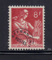 FRANCE- Préoblitéré Y&T N°108- Oblitéré - 1953-1960