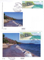 MAYOTTE 2009 Carte Enveloppe 1er Jour Plage Ngouja Beach - Other & Unclassified