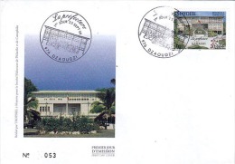 MAYOTTE 1999 Enveloppe 1er Jour Préfecture Dzaoudzi Eiffel - Other & Unclassified