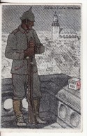 Leibniz Keks -Soldaten-Bahlsen Keks-Fabrik Hannover-Briefstempel-Ill Ustrateur-signiert W. Georgi 1914-Krieg- - Weltkrieg 1914-18
