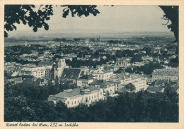 AK NÖ 2500 Baden Bei Wien 1944 Kurort Stadtansicht Österreich Niederösterreich Ledermann Niederdonau Austria Autriche - Baden Bei Wien