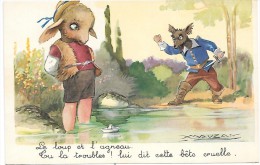 Le Loup Et L'Agneau - Illustrateur MAUZAN - Mauzan, L.A.