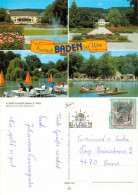 AK NÖ 2500 Baden Bei Wien Rosarium See Boot Boote Boat Österreich Austria Teich Niederösterreich Lower Austria - Baden Bei Wien