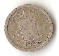 1/10 GULDEN 1928 ARGENT - Niederländisch-Indien