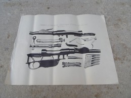 Rare Affiche Fusil A Répetition Autrichien Systeme MANNLICHER Mod 1890 - Armi Da Collezione
