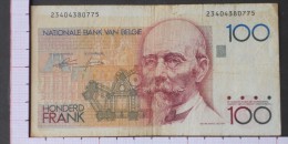 BELGIUM  100  FRANCS  1978-81   -  (Nº09564) - 100 Frank