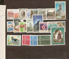 MONACO  ANNEE COMPLETE  1971  20 TIMBRES NEUFS ** - Años Completos