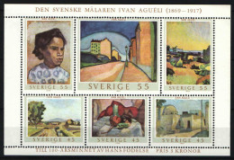 Sweden 1969. Paintings Very Nice Sheet MNH (**) - Blocks & Sheetlets