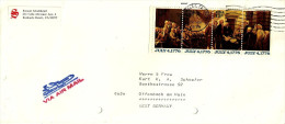 USA COVER WITH JULY 4,1776 SE-TANANT 4 STAMPS ADDRESSED TO GERMANY POSTMARKED 26-09-1976 READ DESCRIPTION!! - Autres & Non Classés