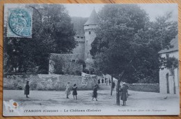 23 : Pontarion - Le Château ( Entrée ) - Animée - Détérioration (petit Trou) En Bas à Gche - (n°3023) - Pontarion