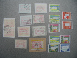SUISSE - Lot De 19 Vignettes D'automates  (Neuves Et Oblitérées) - Automatic Stamps