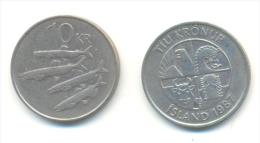 ISLANDA  10 Kronur 1987 - Iceland