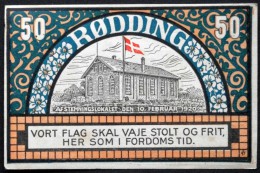 Notgeld  RØDDING 1920, 50 Pfennig ( Lot 1448 ) - Denemarken
