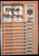 Notgeld  RØDDING 1920, 50 Pfennig ( Lot 498) - Dänemark